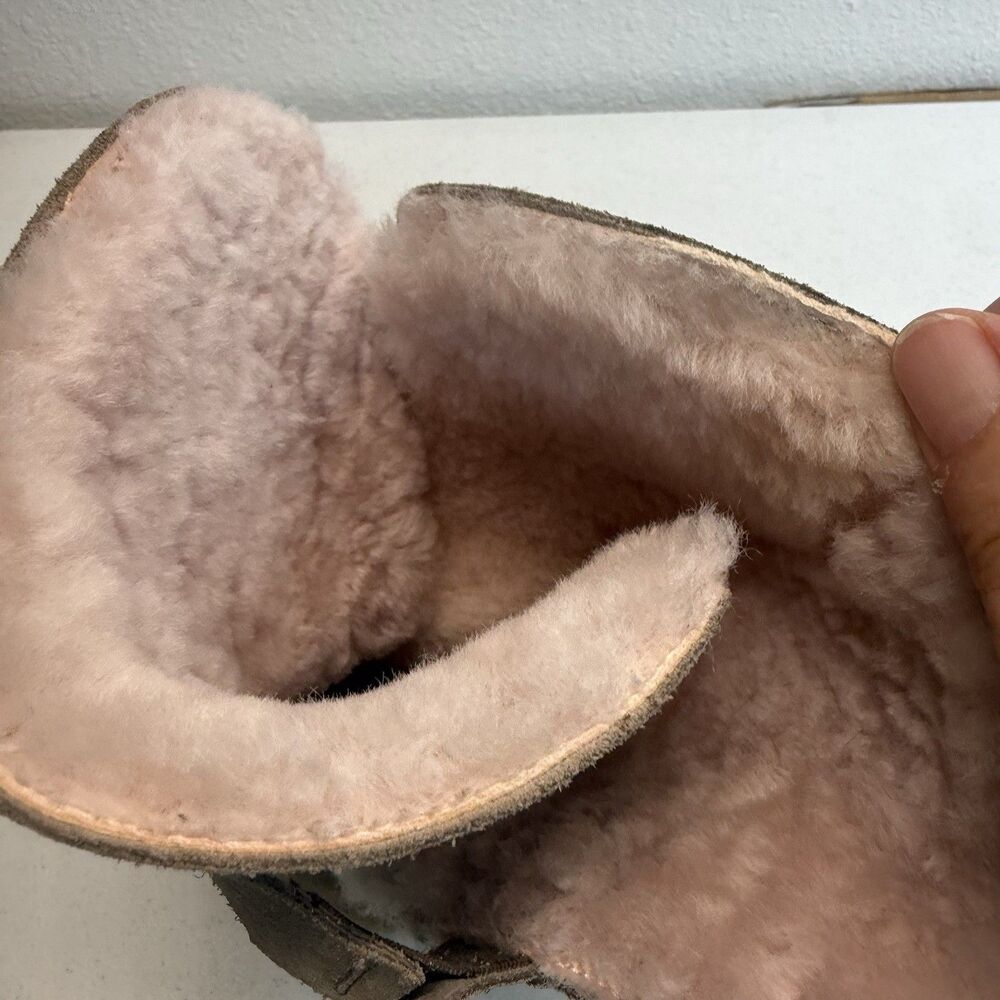 Birkenstock Uppsala Shearling Boots Women's Size 40EU or 9US Gray Taupe Leather - Picture 8 of 14